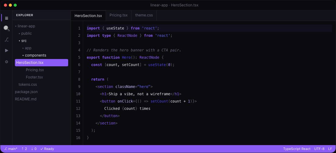 Linear preview