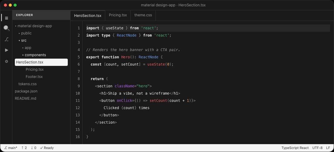 Material Design preview