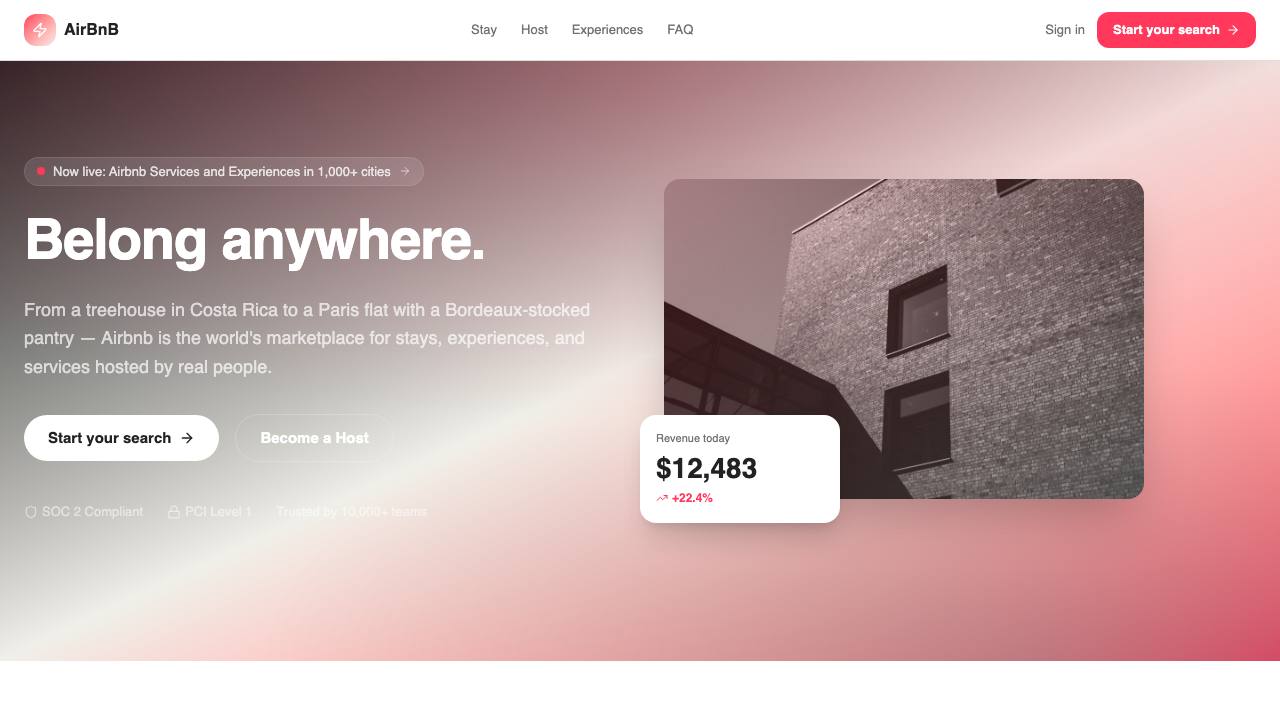 AirBnB preview