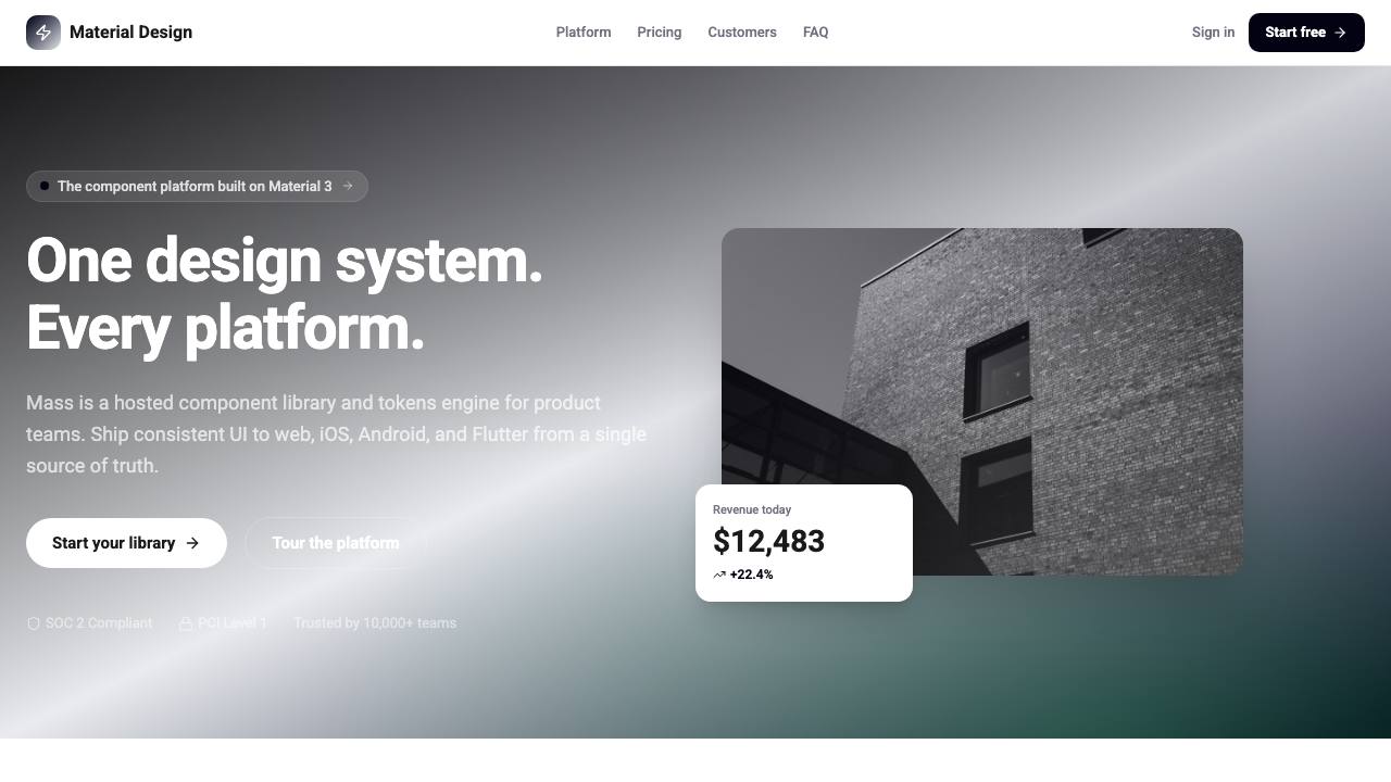 Material Design preview