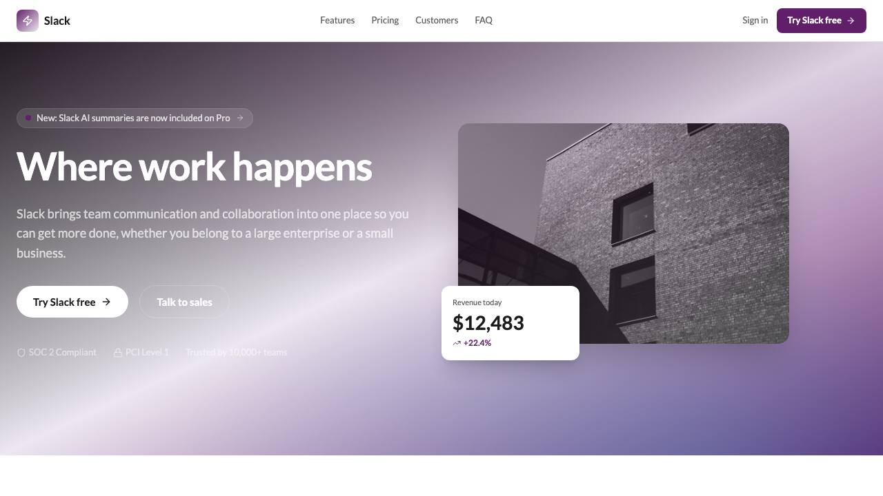 Slack preview