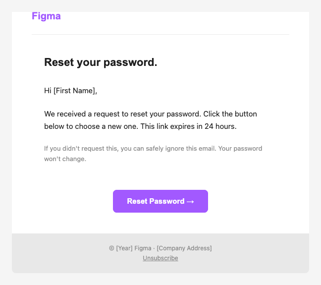 Figma password reset