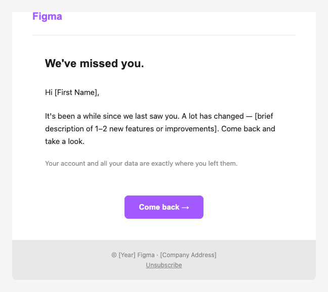 Figma re engagement