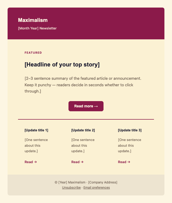 Newsletter