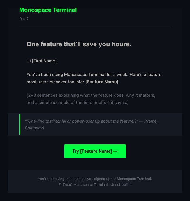 Monospace Terminal drip 7