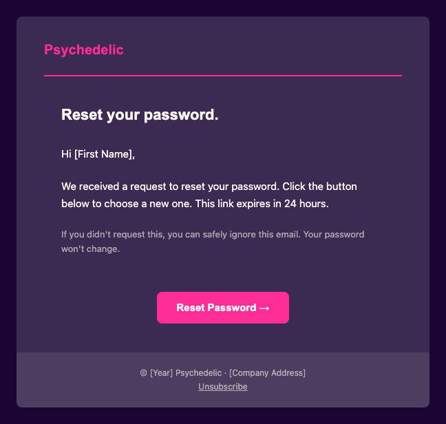 Password reset
