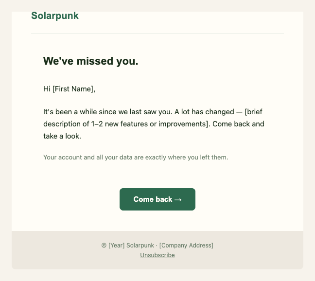 Solarpunk re engagement