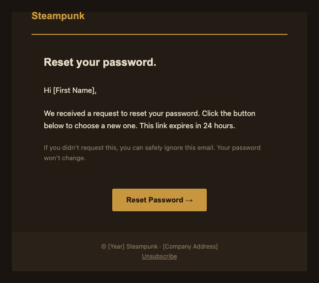 Password reset