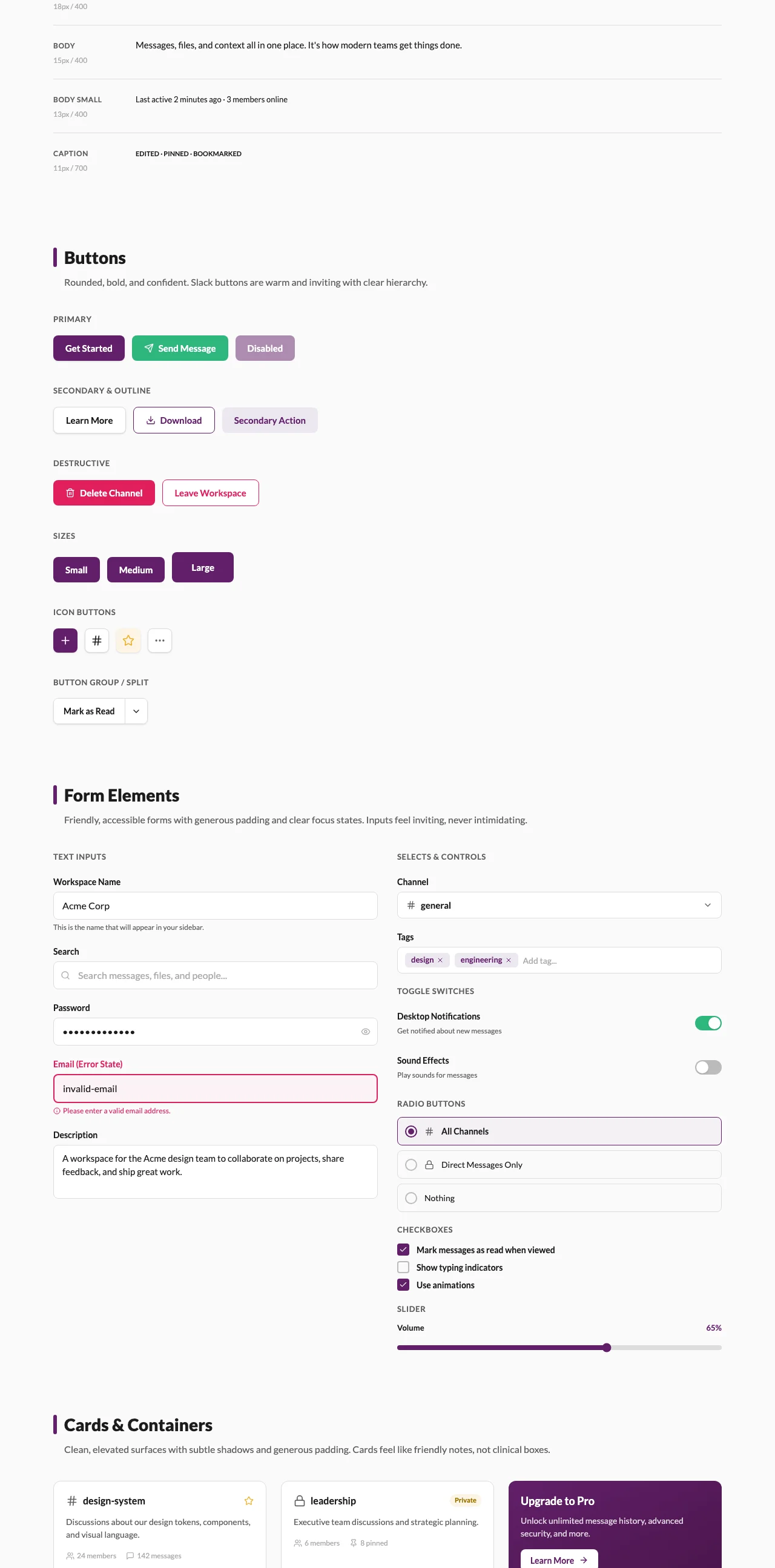 Slack — section-2