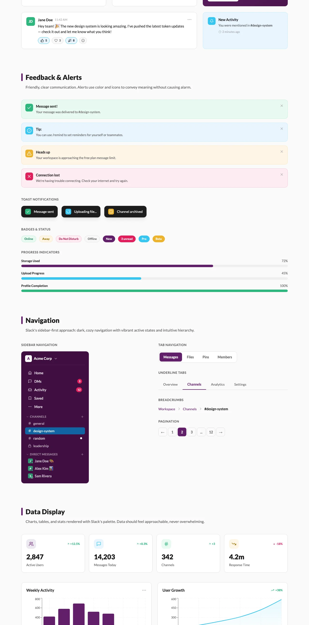 Slack — section-3